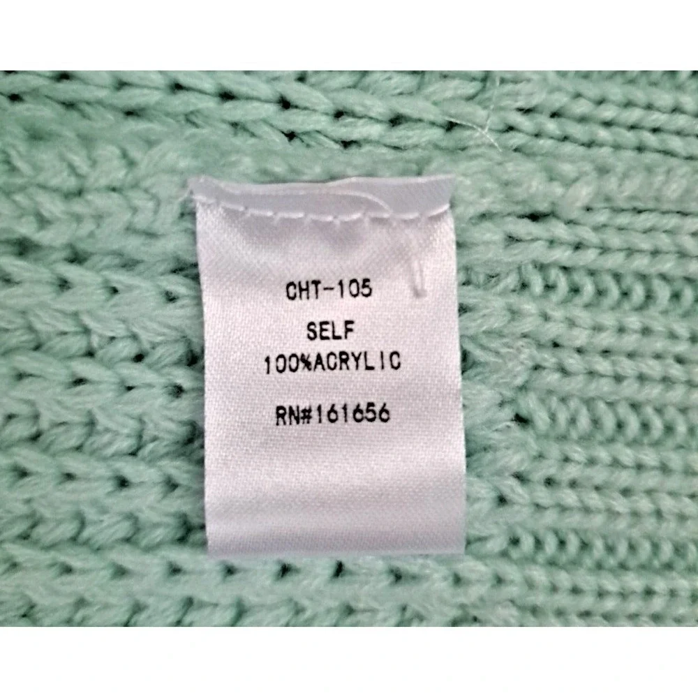 Sew In Love Sweater‎ Vest Size Small Mint Green Preppy  Cottage Core Grandma